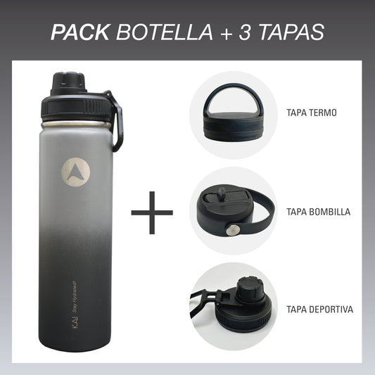 PACK BOTELLA + 3 TAPAS silverstone